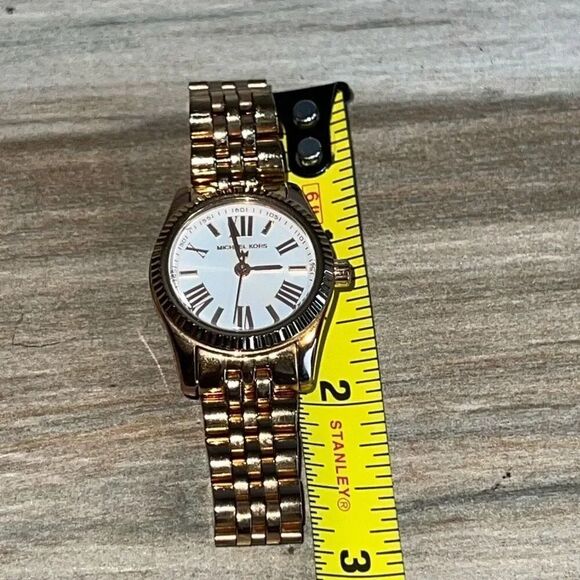 Michael Kors Lexington MK3230 Women Quartz Wristwatch New Battery Rose Gold Tone - Picture 3 of 6